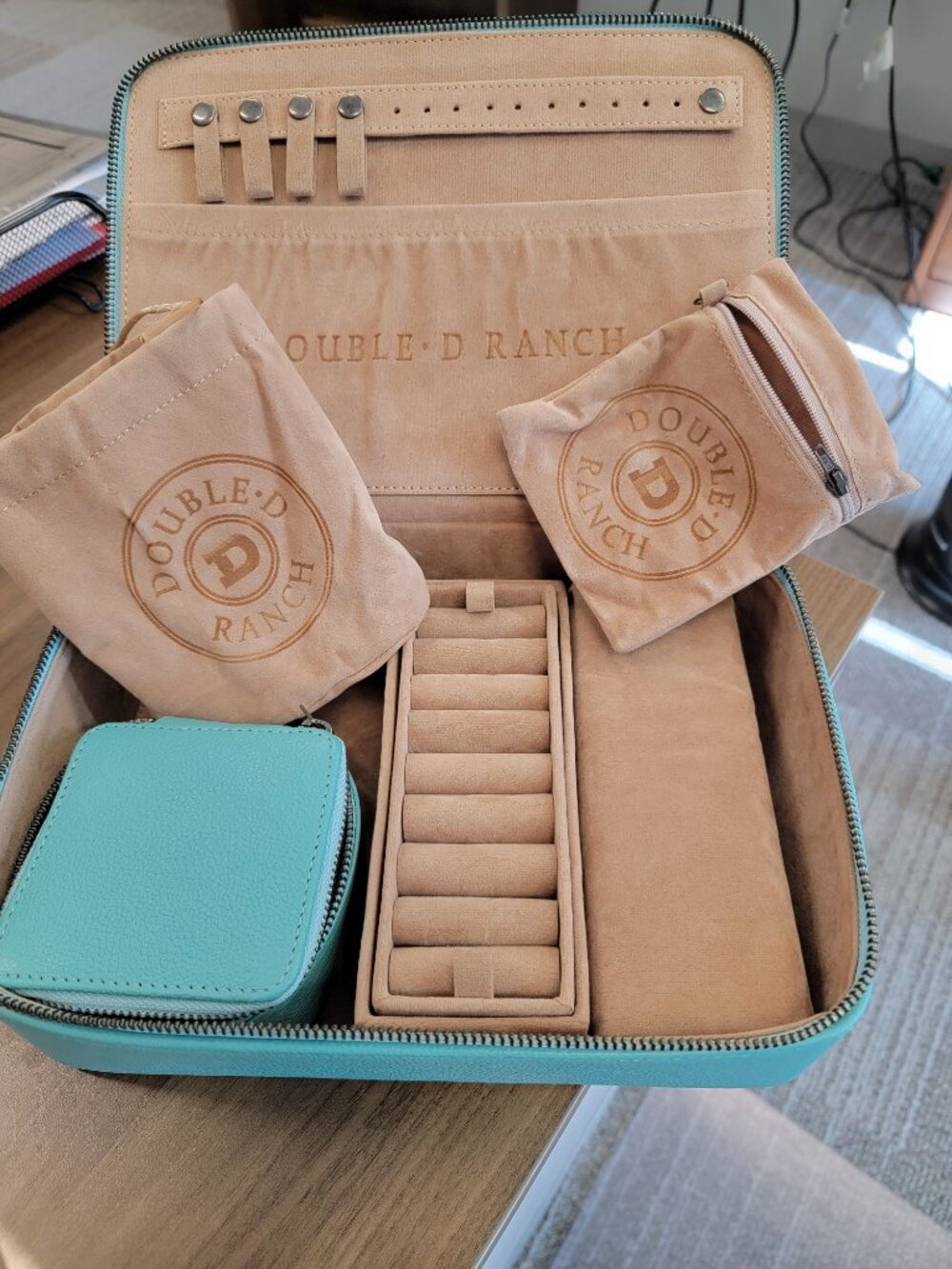 Double D Ranch Travel Series - The Santa Fe Zippered Jewelry Case